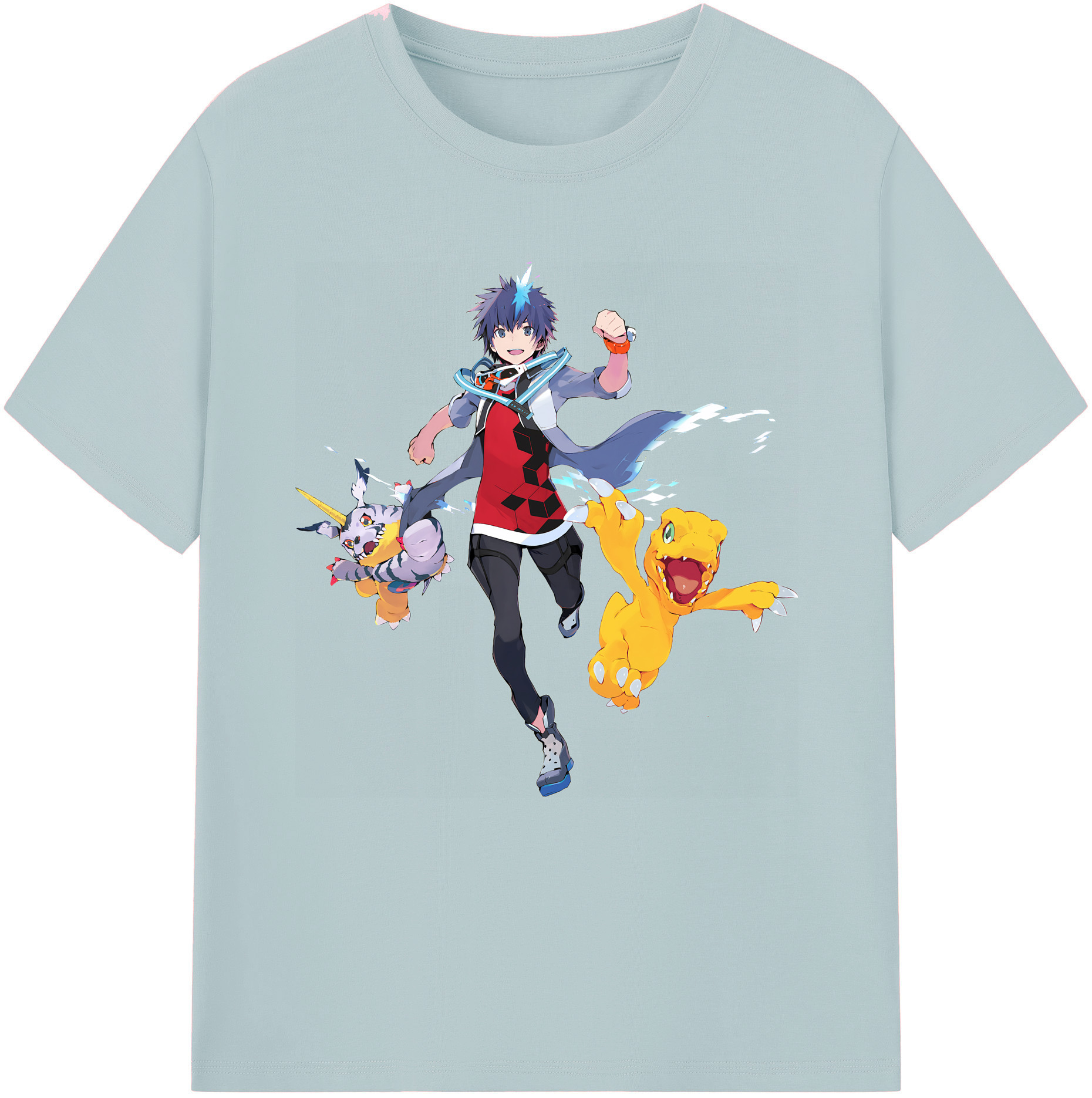 （画像用） Digimon デジタルモンスター/デジモン 綿100％半袖Tシャツ（フロントプリント）